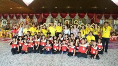 Pattaya temple donates 40,000 baht to aid Phetchabun school