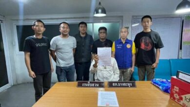 Bang Lamung police arrest drug suspect claiming to be 100