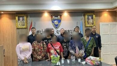 Pattaya police detains illegal immigrant beggars