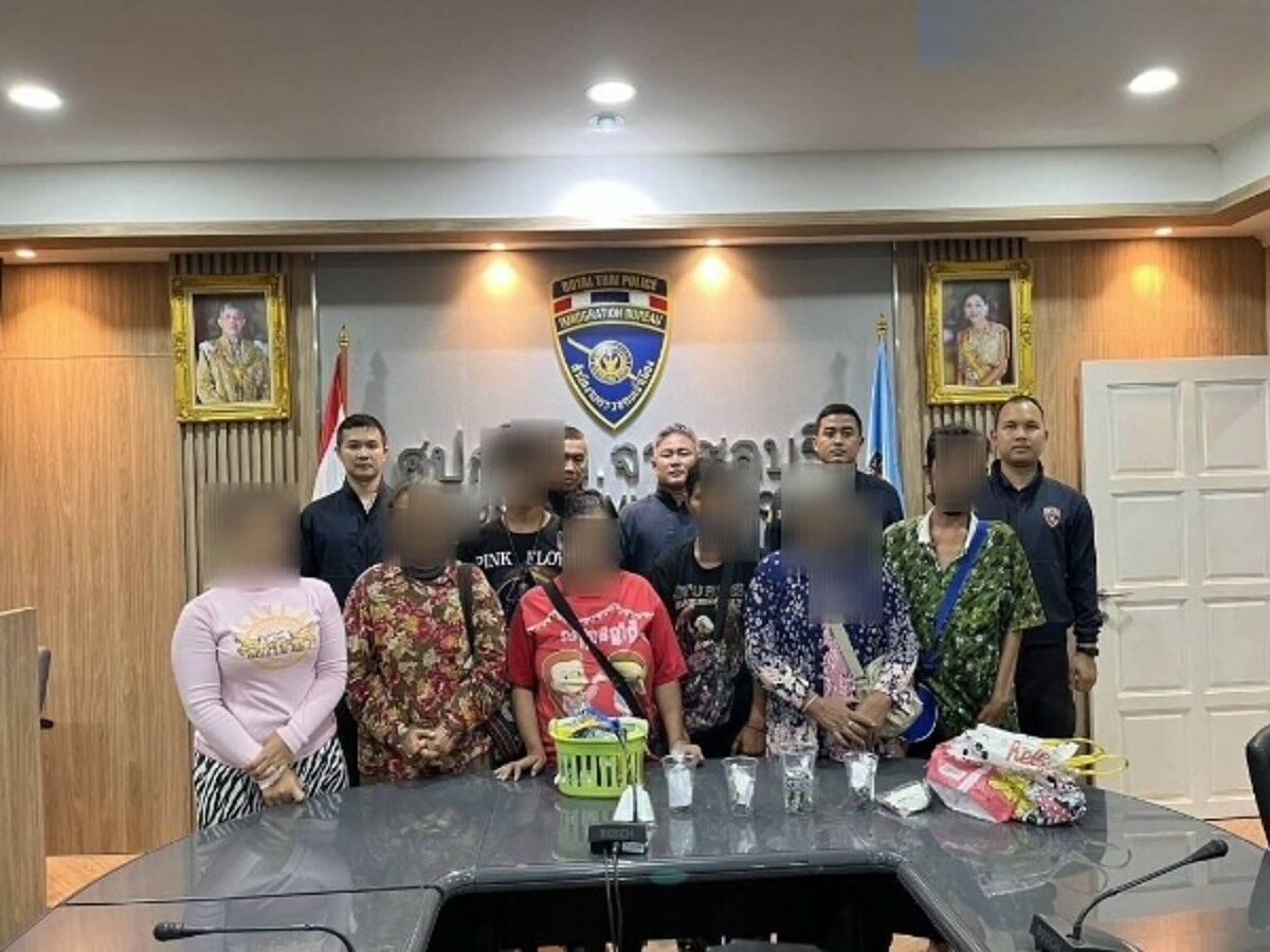 Pattaya police detains illegal immigrant beggars