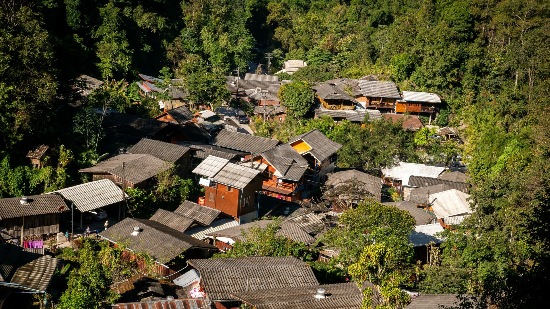 The view of Mae Kampong village