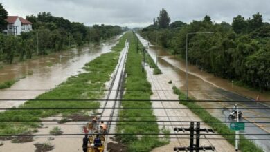 Thailand trains diverted due to severe flooding in northern region