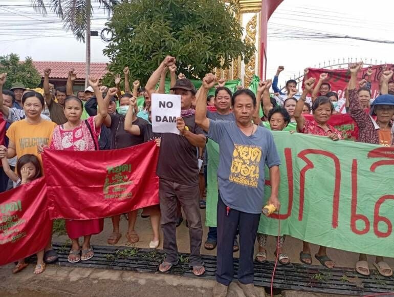 1,000 protest in Phrae over 200-billion-baht Kaeng Suea Ten Dam plan