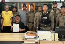 Fugitive with military style weapons nabbed in Phuket