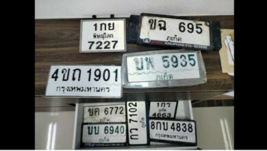 Chalong Police urge motorists to reclaim lost licence plates