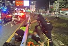 Homeless woman injured in Sukhumvit Road accident with sedan