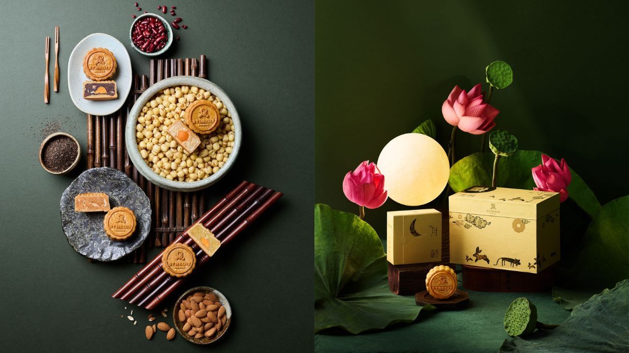Mooncake designed by Thai ceramist and painter Bathma Kaew-Ngok for St. Regis Bangkok