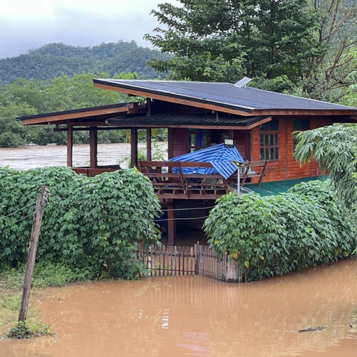 Heavy rain and flood in Pai