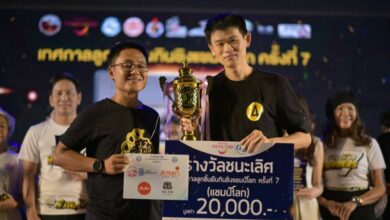 World champ smashes record in meatball eating contest in Buriram