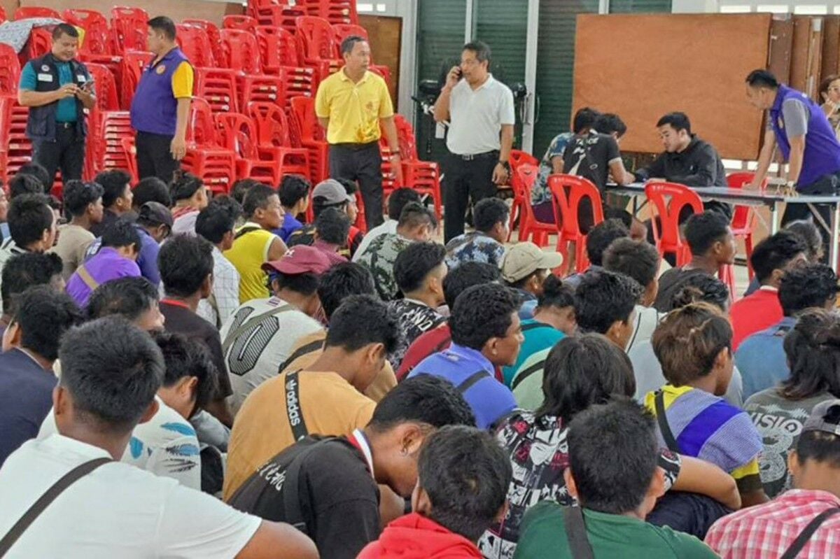 Illegal Myanmar workers in Ayutthaya construction camp nabbed