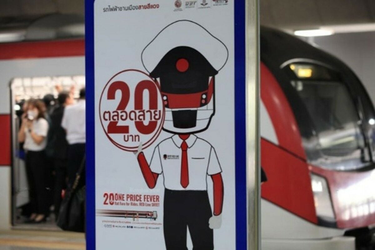 Bangkok’s Red Line to extend 20-baht fare after ridership surge