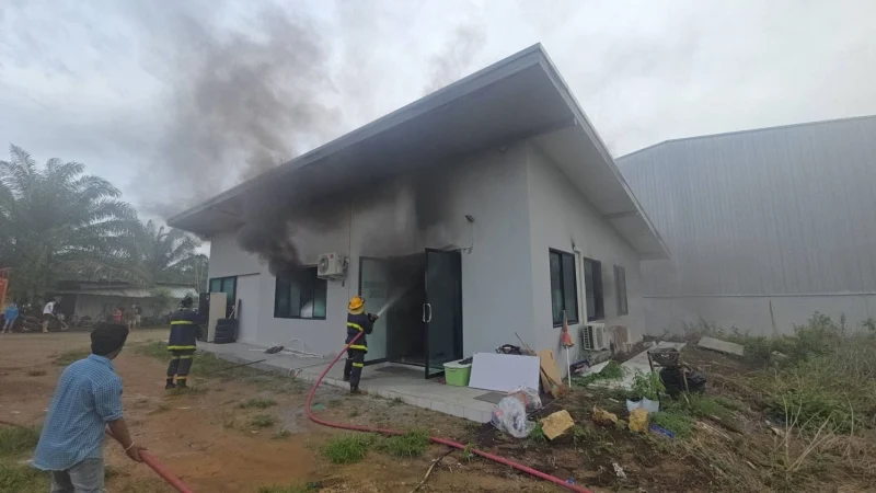 Fire destroys over 3 million baht of cannabis at Phuket warehouse