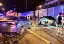 Fatal car crash on Wat Phra Dhammakaya bridge leaves one dead