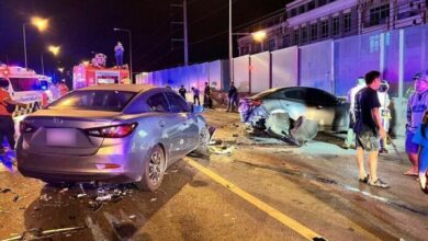 Fatal car crash on Wat Phra Dhammakaya bridge leaves one dead