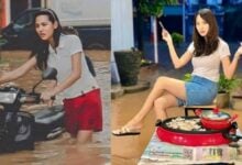 Chiang Mai woman’s flood photo goes viral after 19 years