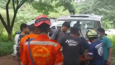 Woman injured after 40-metre cliff fall while foraging in Kanchanaburi