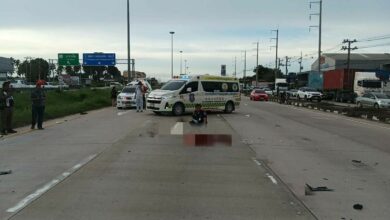 Laotian man killed by hit-and-run truck near Pattaya