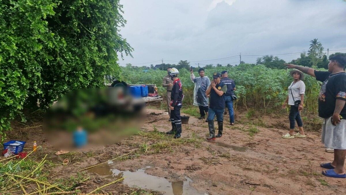 Lightning strike kills one, injures another in Chon Buri cassava field