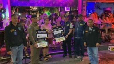 Pattaya police crackdown on laughing gas balloons and prostitution