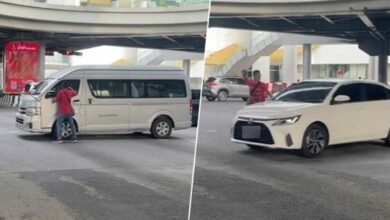 Thai man causes commotion at busy Bangkok intersection (video)