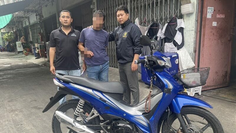 Thai police arrest delivery rider for phone theft, uncover past crimes