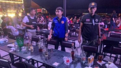 Suphan Buri bar raided for selling alcohol to underage patrons