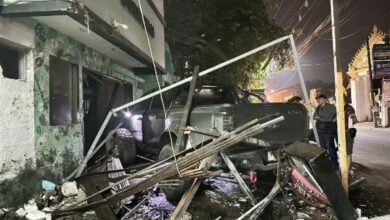 Australian driver crashes into Nong Prue drugstore after drinking