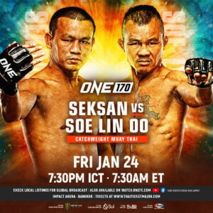 Seksan vs. Soe Lin Oo: Intense Muay Thai clash at ONE 170