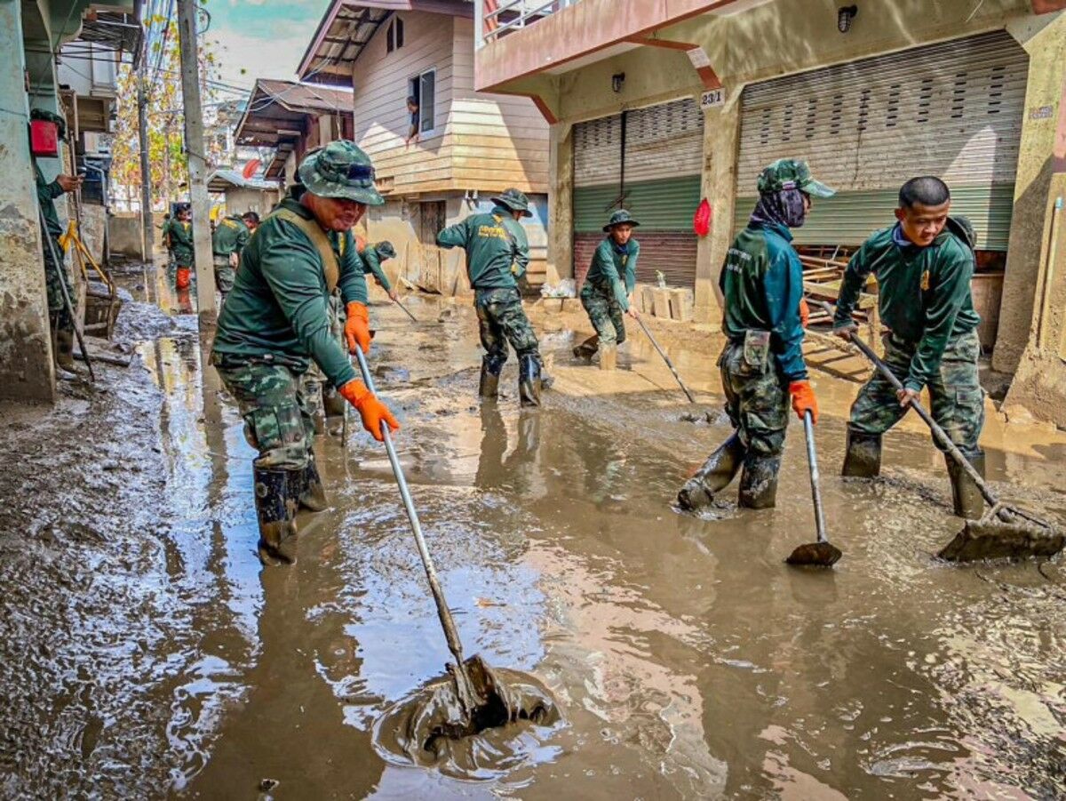 Chiang Rai flood recovery 96% complete, set to finish by Monday