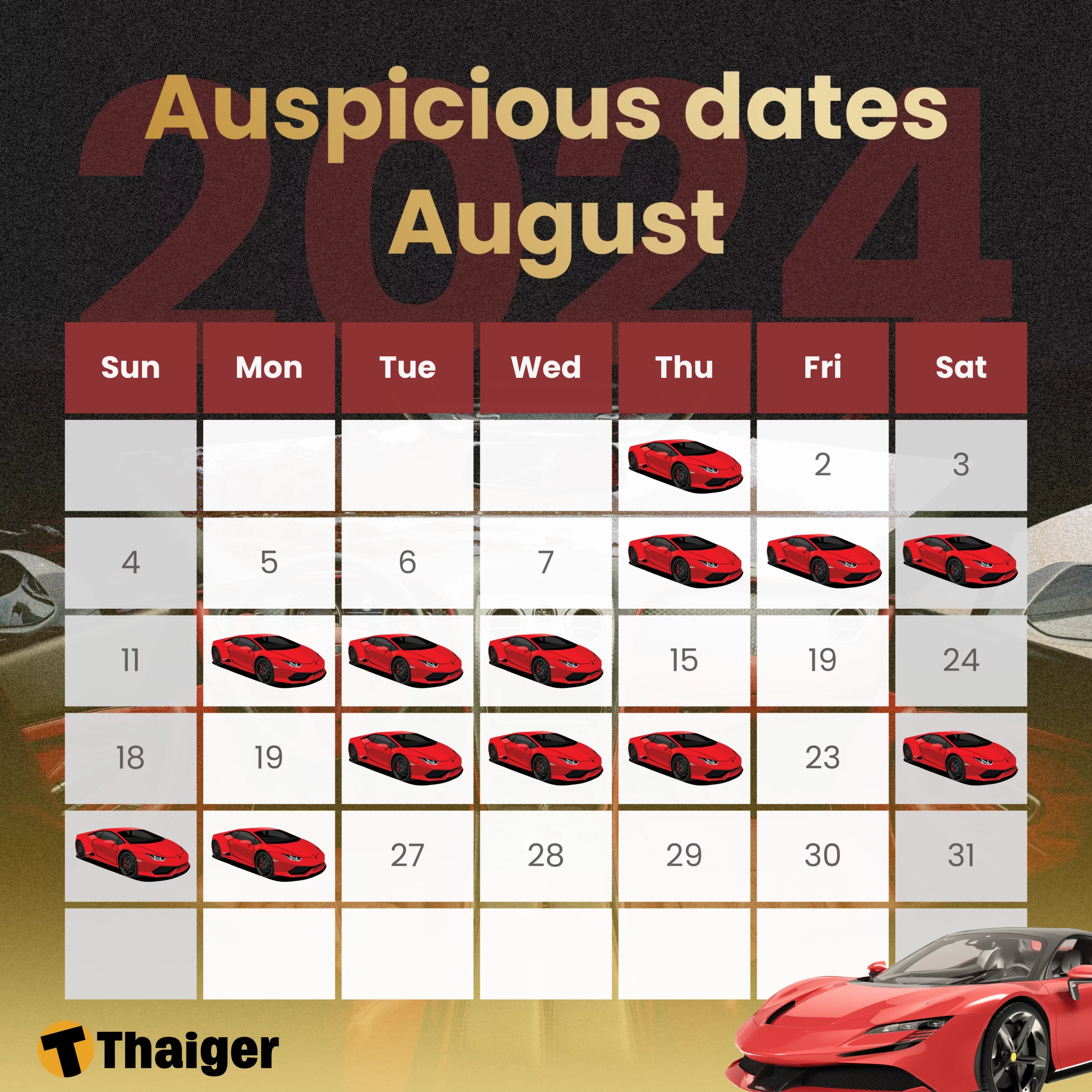 Auspicious dates