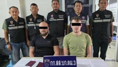 2 Swedish men arrested in Pattaya in 50 million baht call centre scam