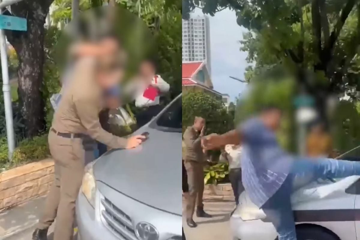 Cabbie chaos: Thai app rider punches cop in Bangkok (video)