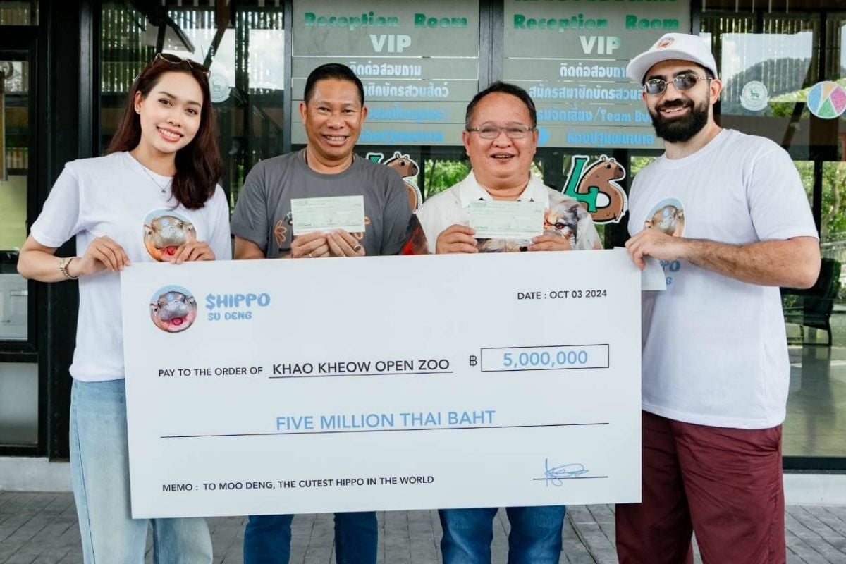 Dubai millionaire donates 5 million baht to Moo Deng and Thai zoo