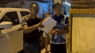 Perpetual panty pinching pervert caught red-handed in Chon Buri