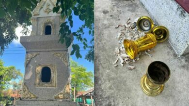 Belief in ghosts ignored: Thieves steal from cinerary urns in Buriram temples