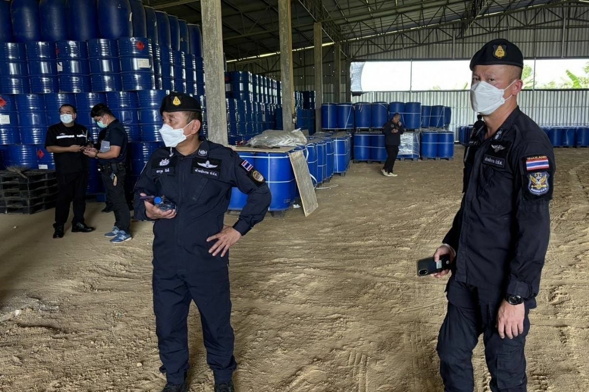 Over 830 tonnes of drug precursor seized in northern Thailand