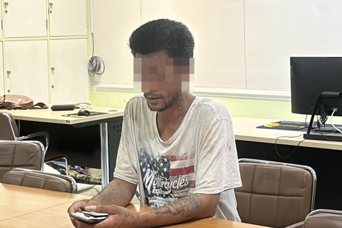 Pattaya mat rental operator arrested for threatening official with knife (video)