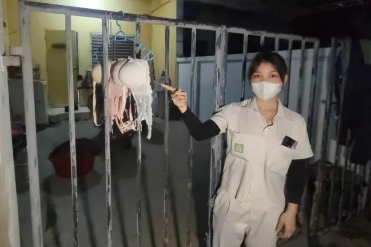 Knicker-fetish thief targets black and pink panties in Pathum Thani