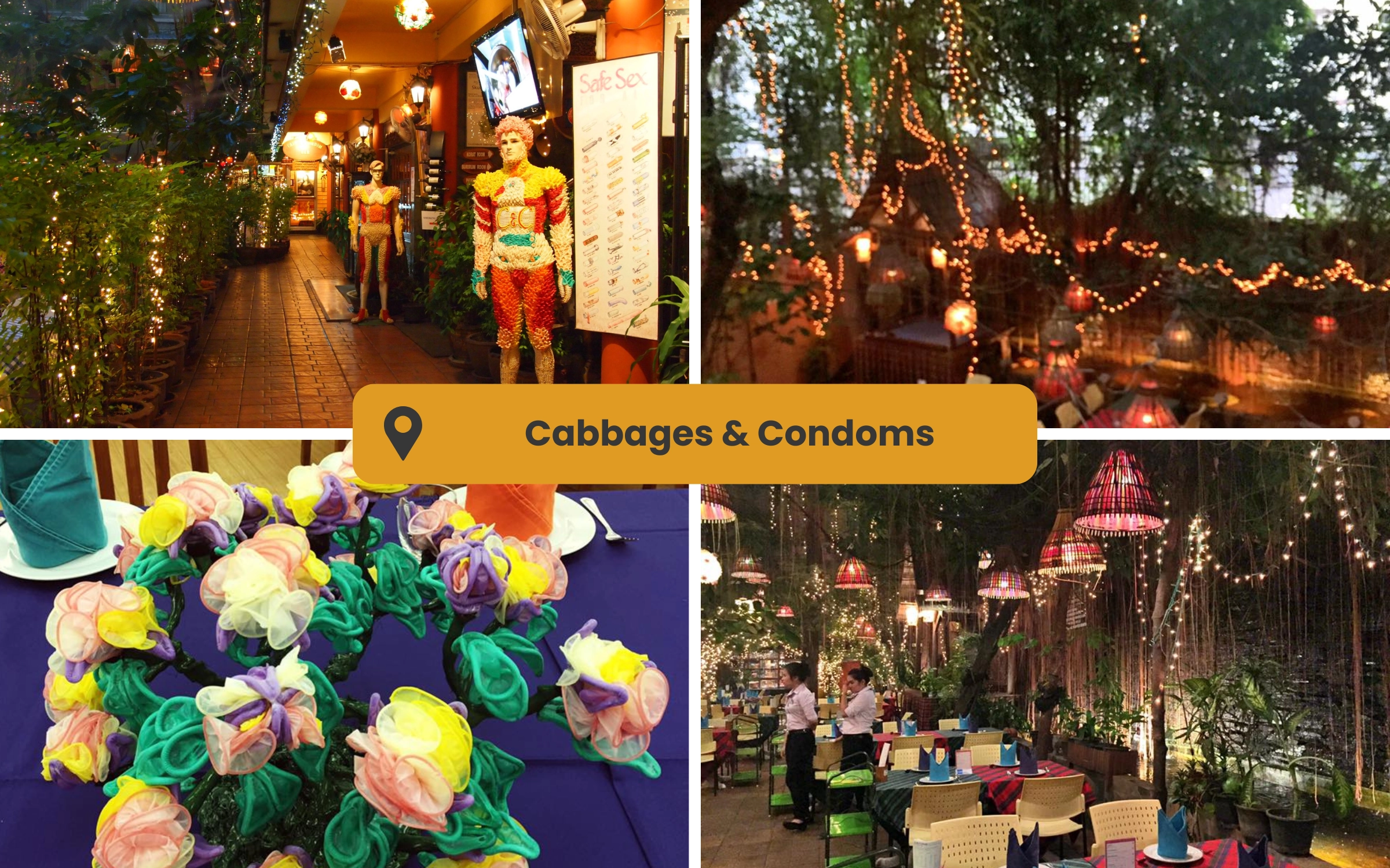 condom theme restaurant