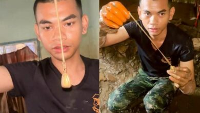 Soldiers recover gold necklace after Chiang Rai landslide (video)