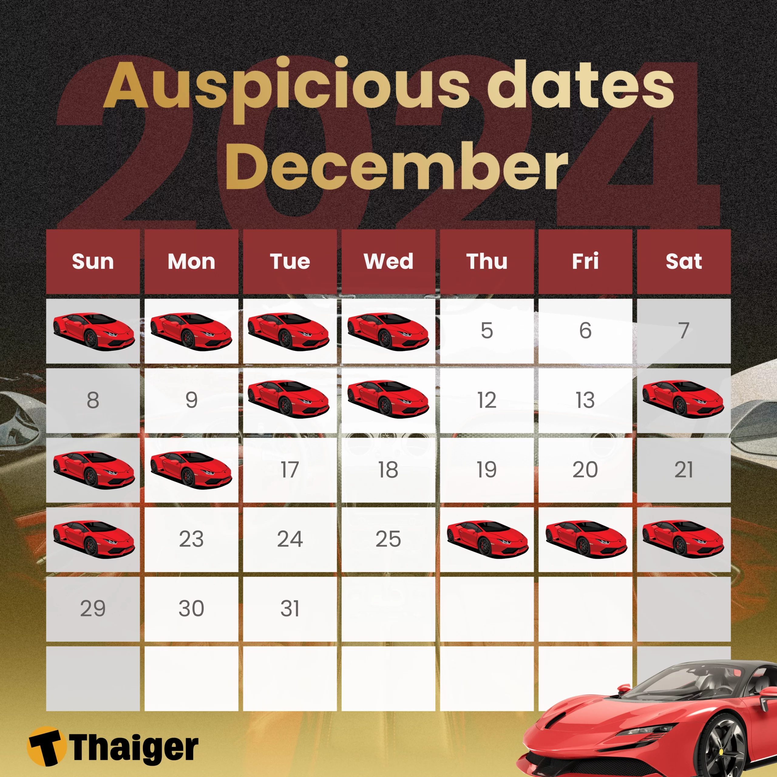 Auspicious dates