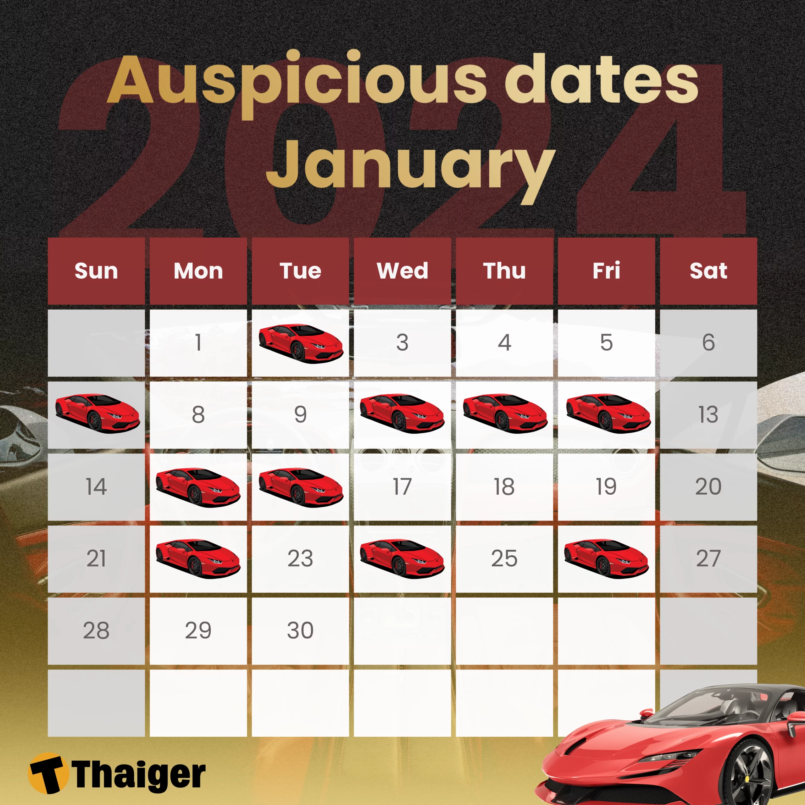 Auspicious dates