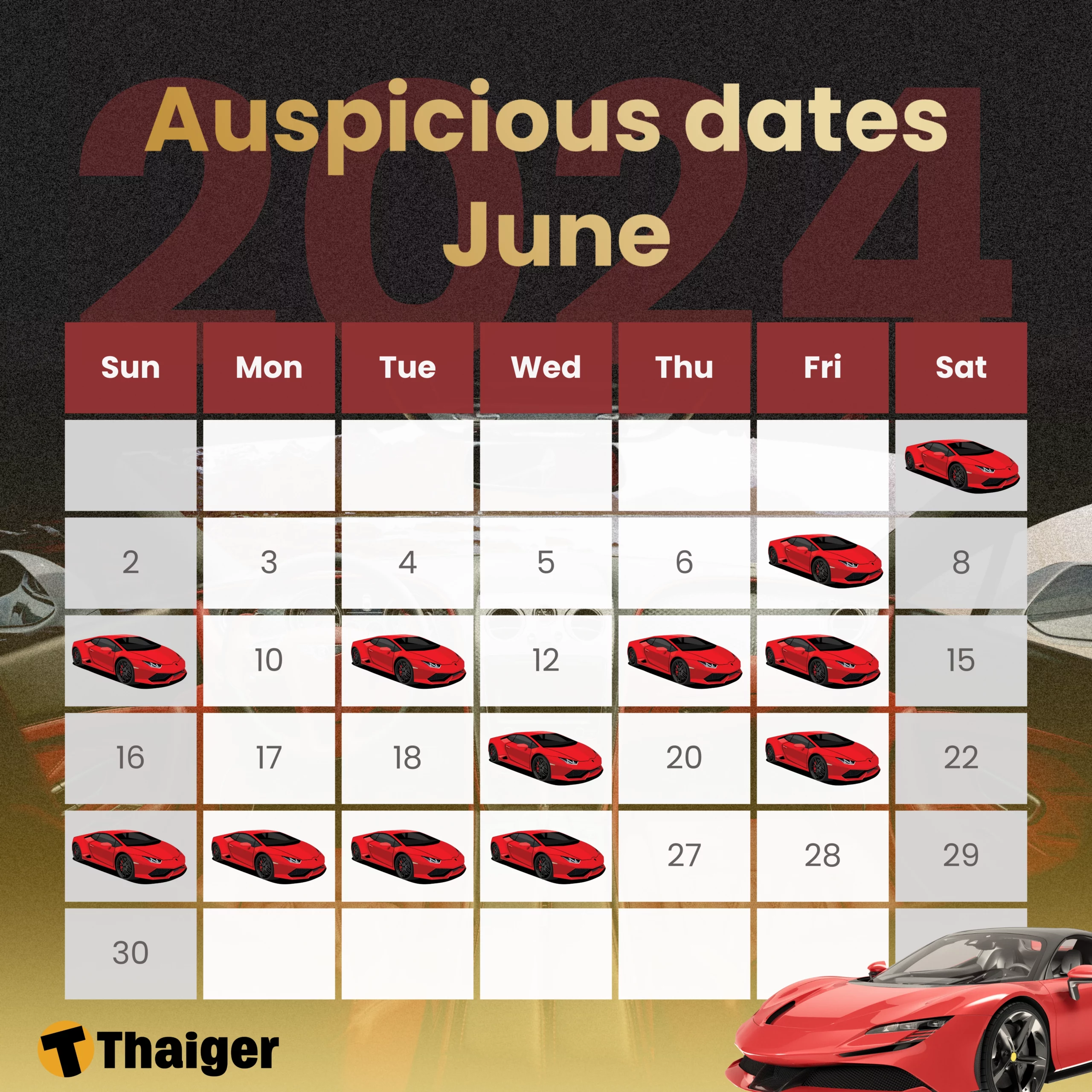 Auspicious dates