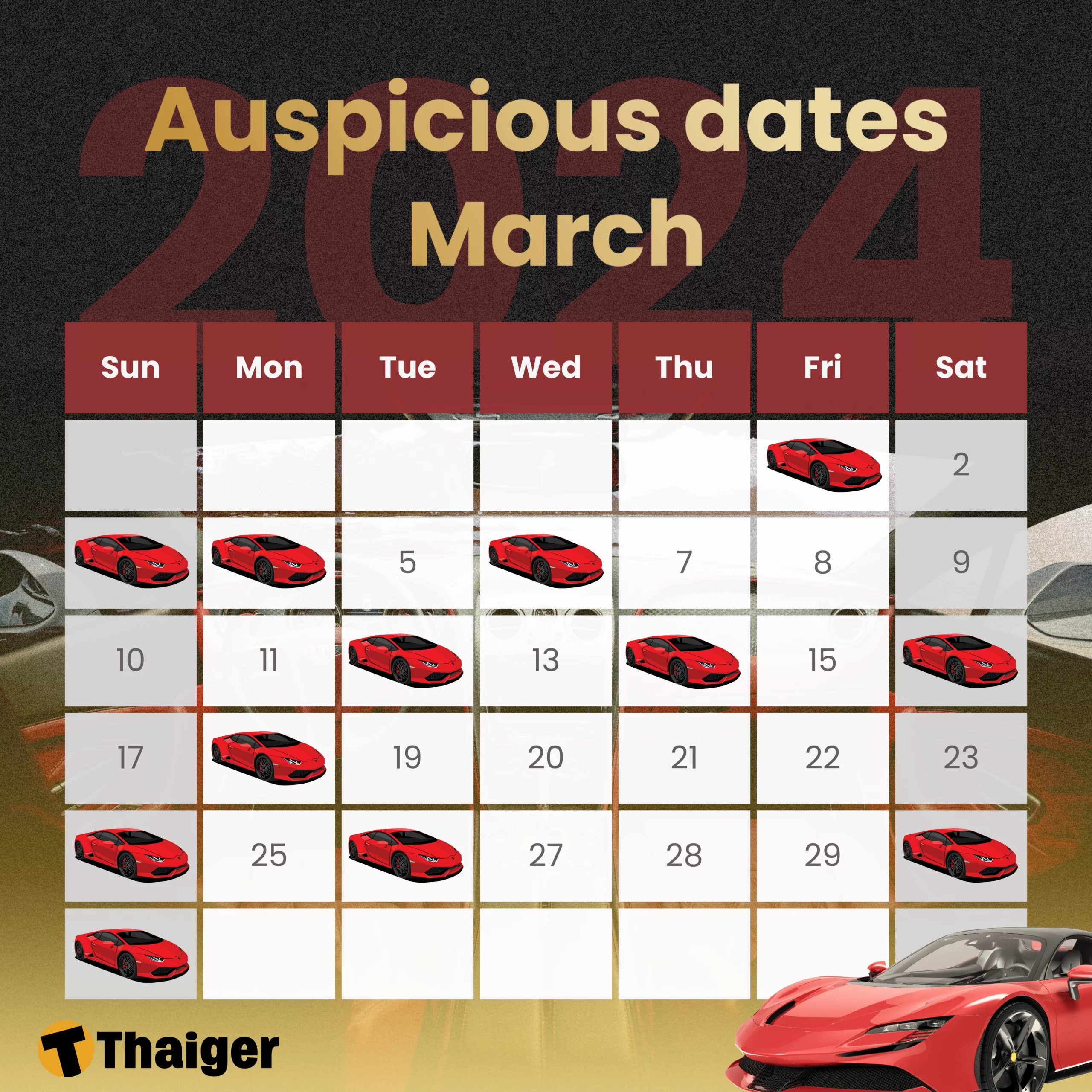 Auspicious dates