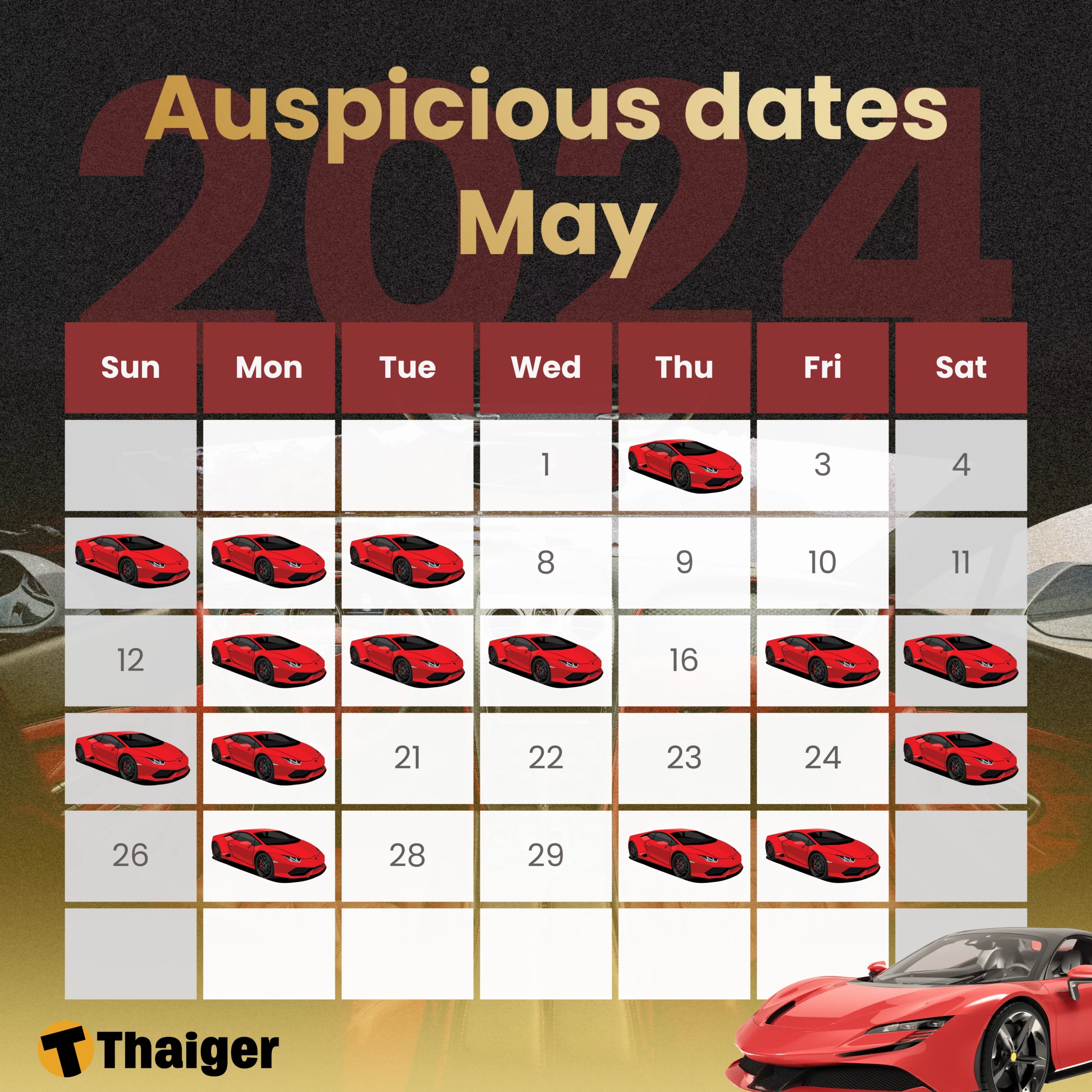 Auspicious dates