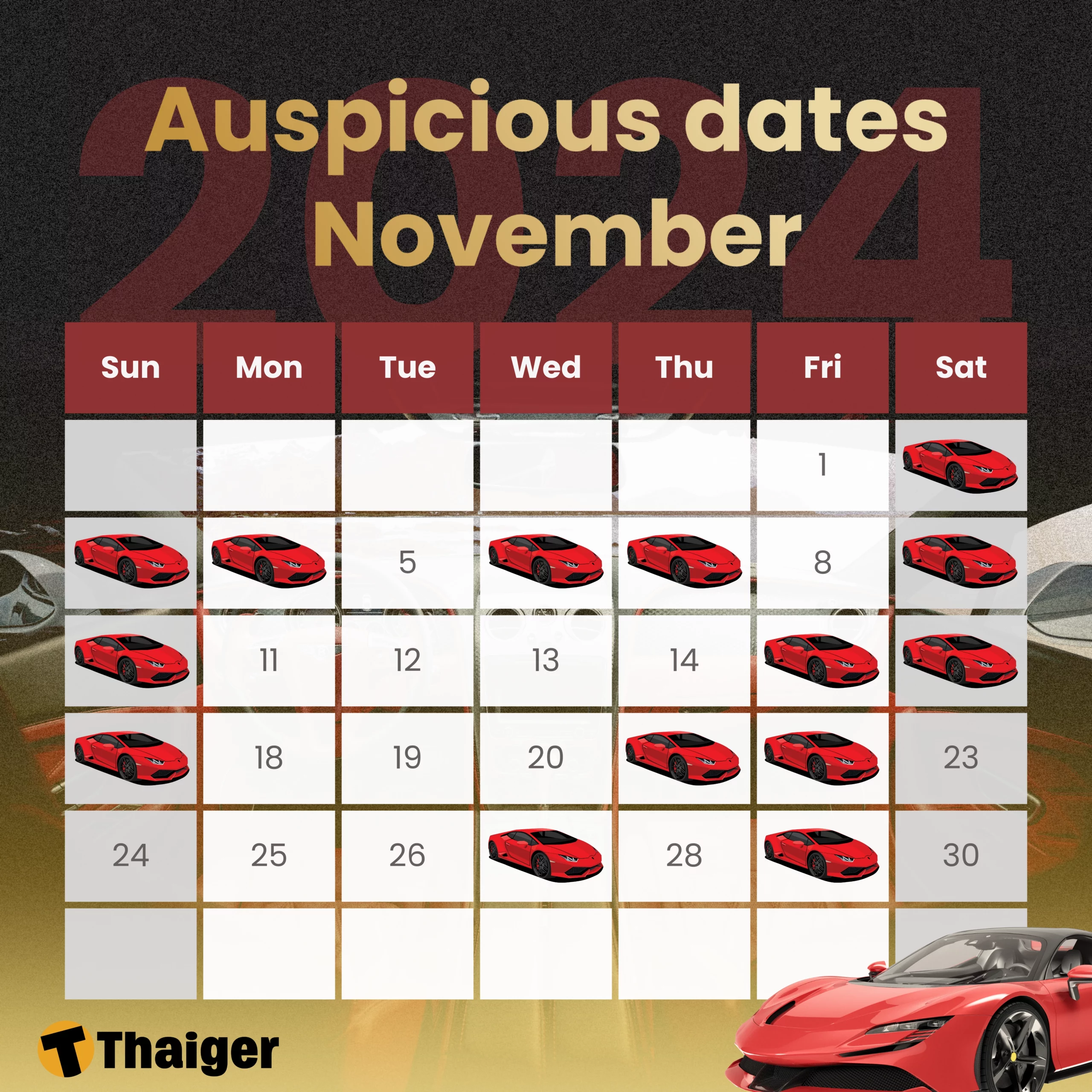 Auspicious dates