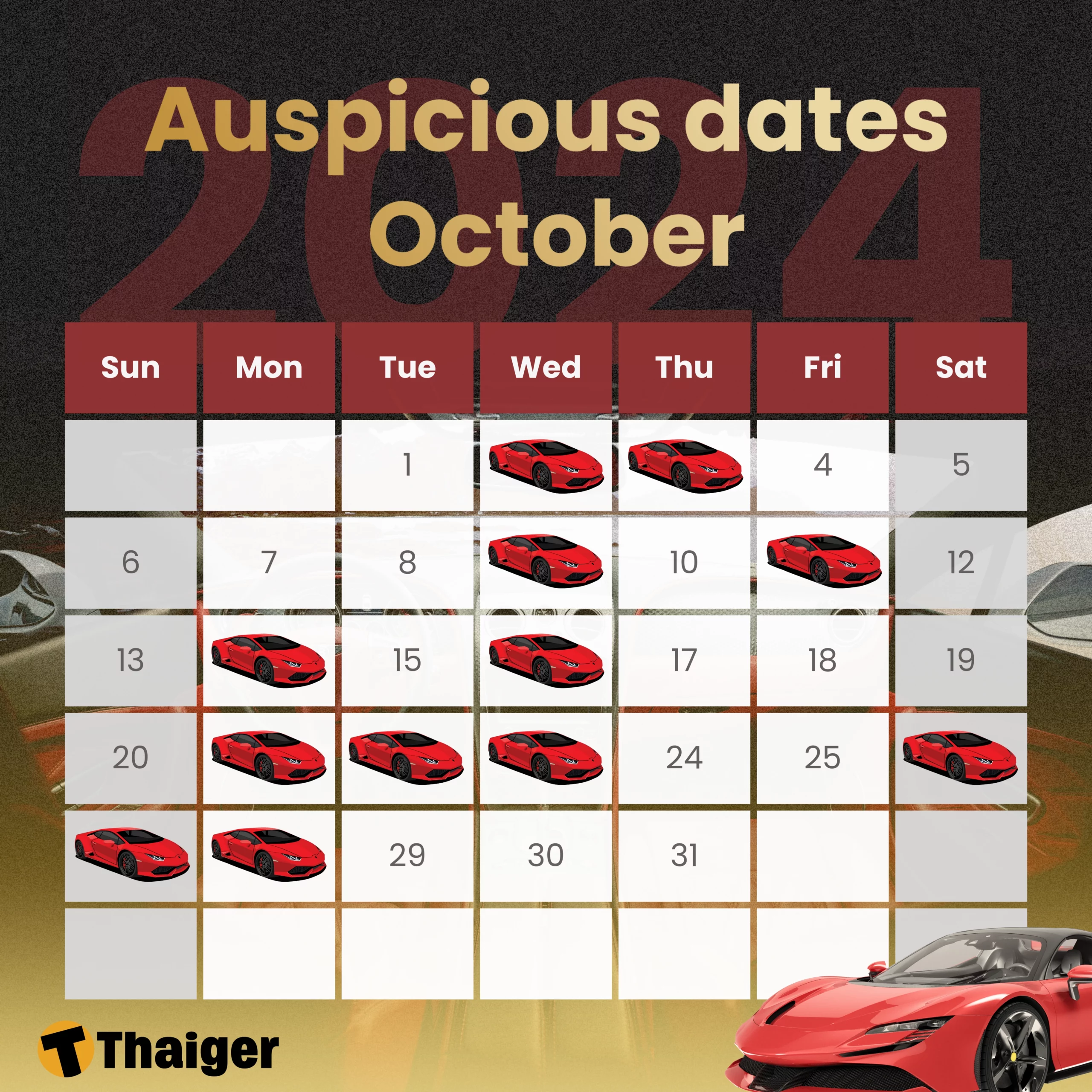 Auspicious dates