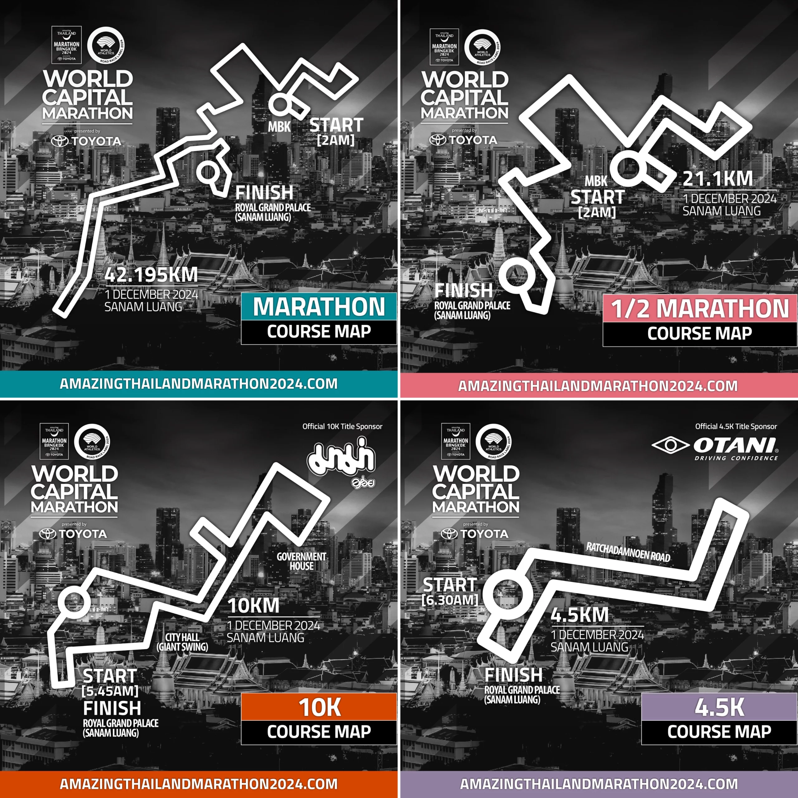 Marathon Route maps