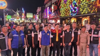 Pattaya officials inspect Walking Street venues for fire safety