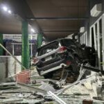 Speeding car crashes into Pattaya solar store, injuring two | Thaiger